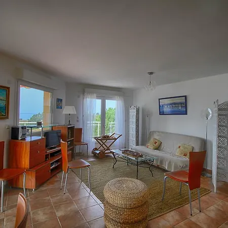 Terrasse Vue Mer U Rigalu Villa